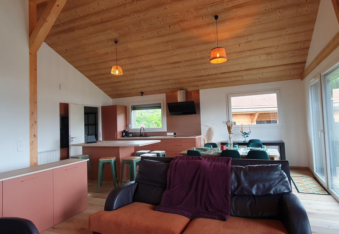 Maison à Montperreux - Maison au bout du lac Chaon 6 personnes 